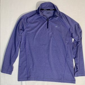 Untuckit Quarter Half Zip Pullover Performance size Medium Blue